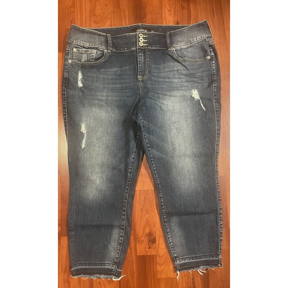 Torrid Premium Distressed Stretch Jegging Jeans Womens Casual Skinny Size 22